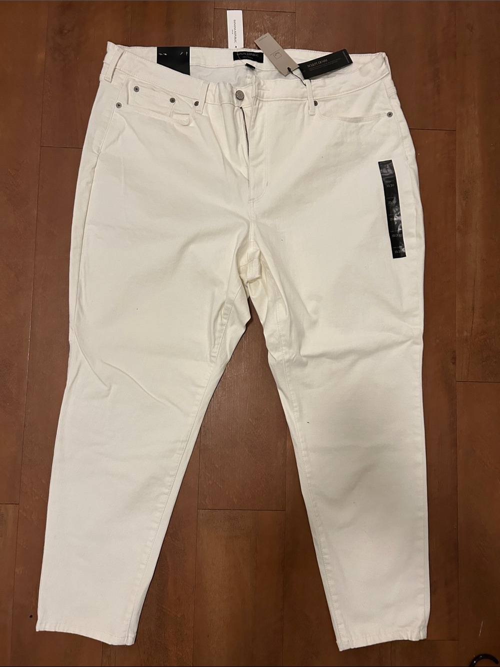 Banana Republic White Sculpt Denim Jeans